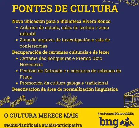 As nosas iniciativas para reactivar a cultura local